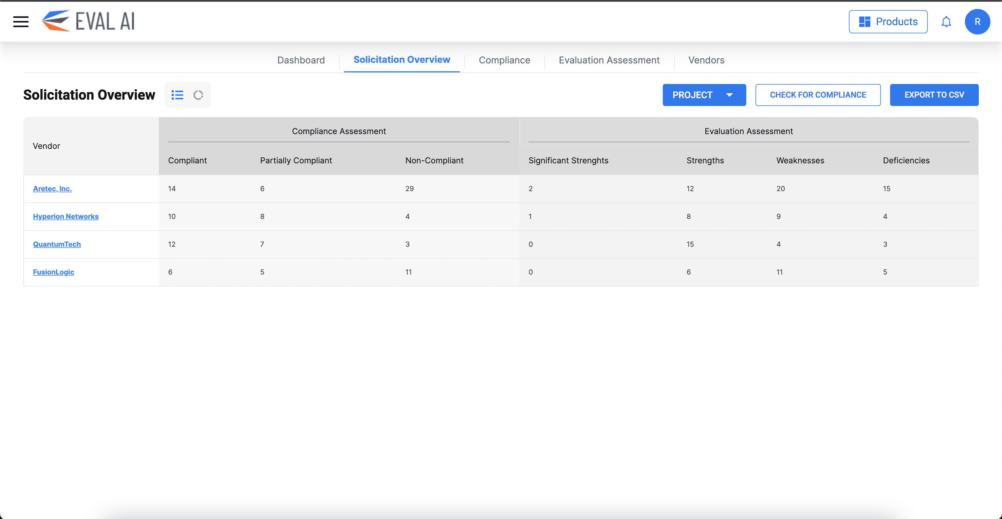 Eval AI — RFP Evaluation Platform screenshot 6
