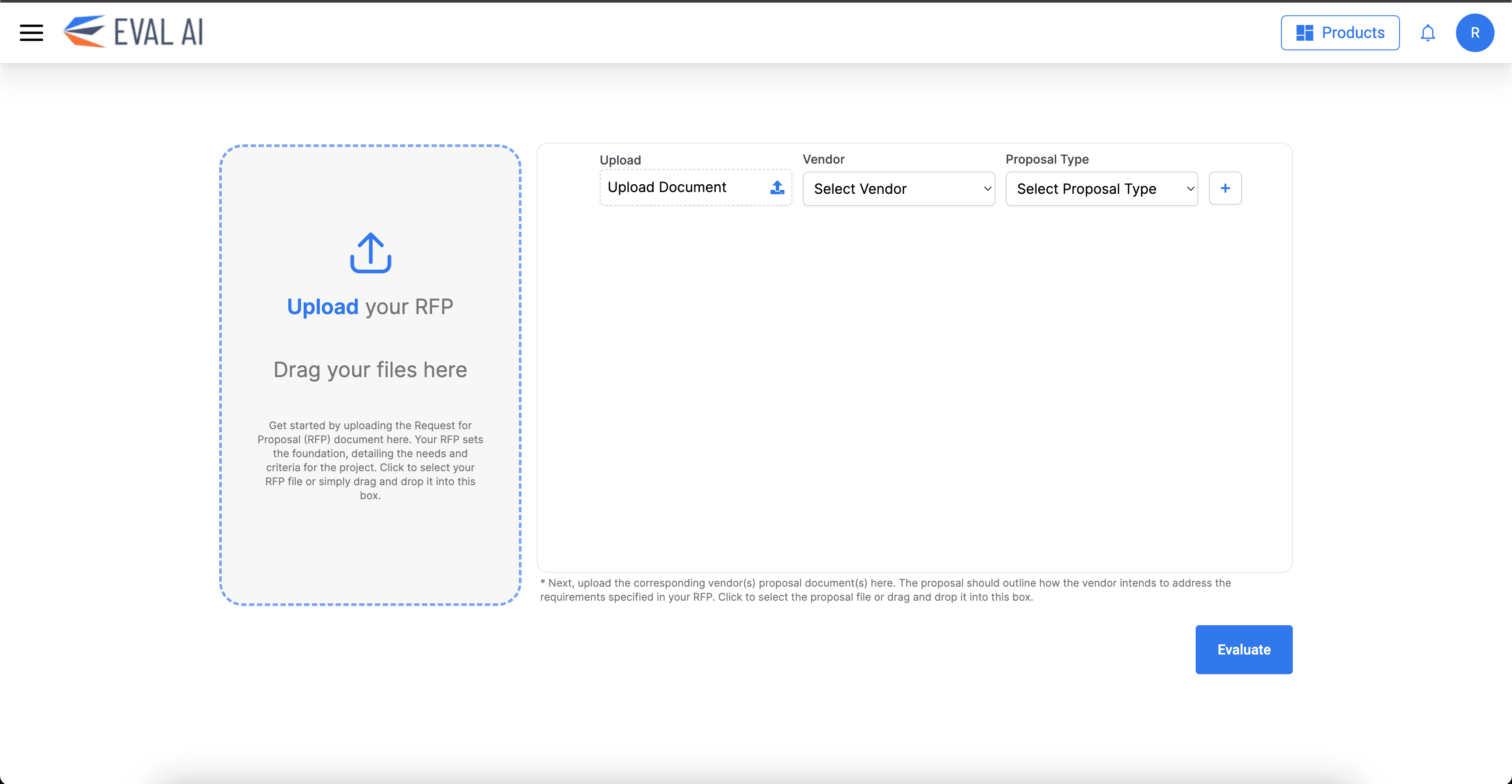 Eval AI — RFP Evaluation Platform screenshot 4