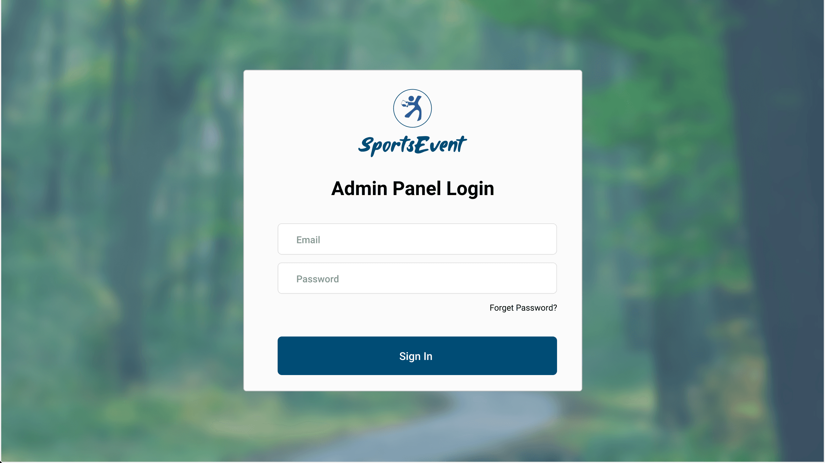 Sports Events — Admin Dashboard & Management Platform