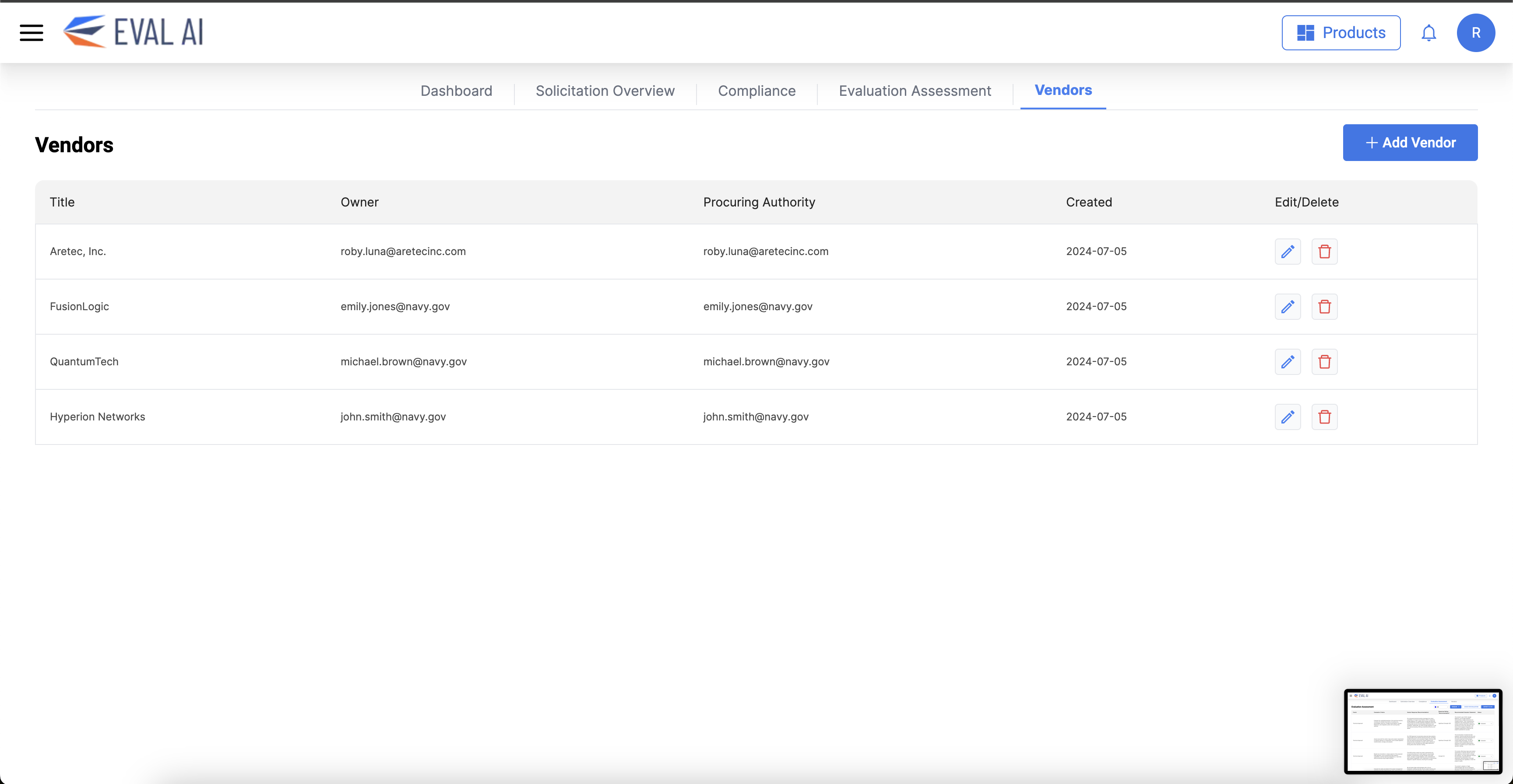 Eval AI — RFP Evaluation Platform screenshot 9
